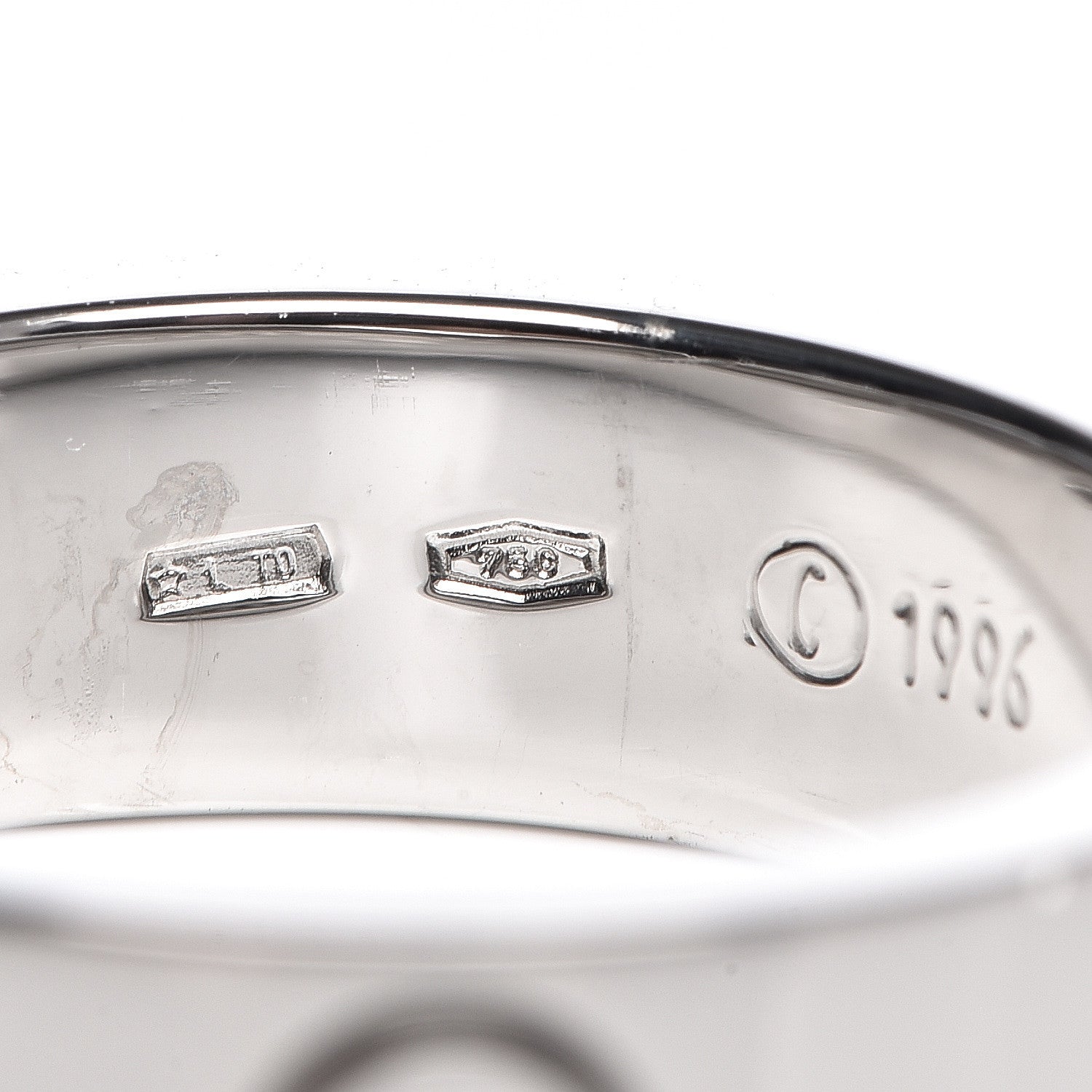 Cartier 18K White Gold 5.5mm LOVE Ring 52 6 4 of 6