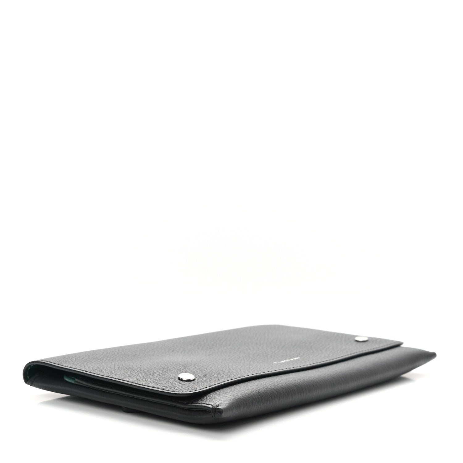 Burberry Grained Calfskin Continental Flap Wallet Black 4 of 7