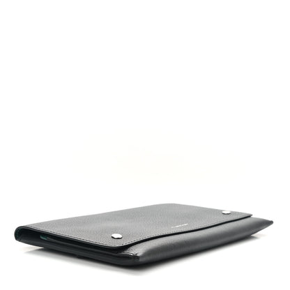 Burberry Grained Calfskin Continental Flap Wallet Black 4 of 7