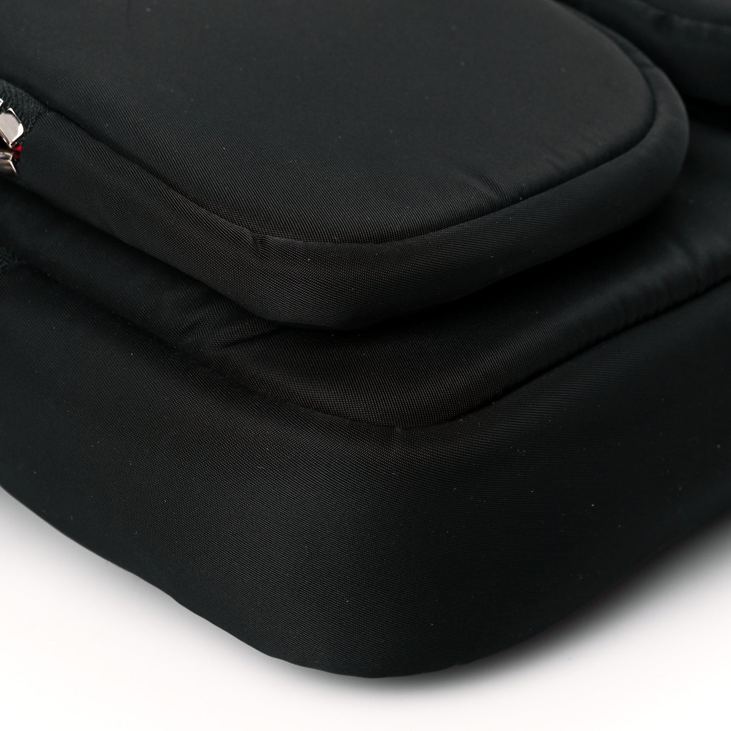 Tessuto Nylon Pocket Top Handle Cargo Backpack Black
