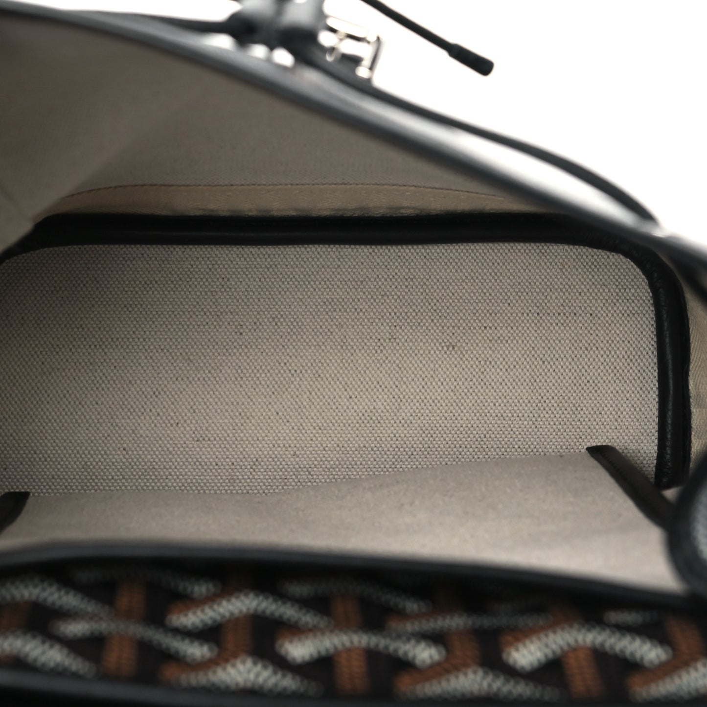 Goyardine Calfskin Mini Alpin Backpack Black