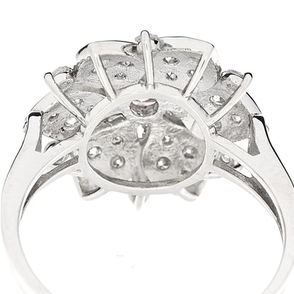 Parker & West by FASHIONPHILE Platinum Diamond Pink Diamond .19ctw Flower Ring  53 6.25 8 of 9