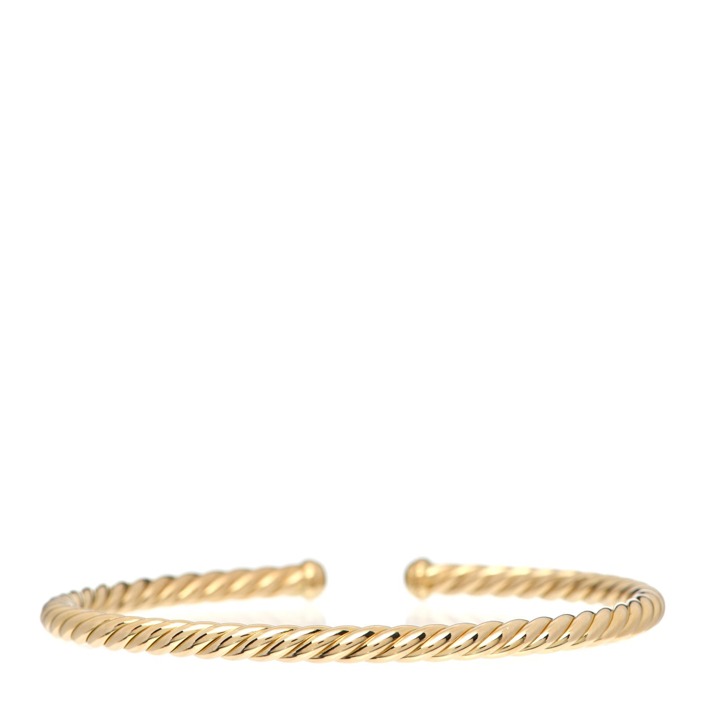 18K Yellow Gold 4mm Cablespira Bracelet