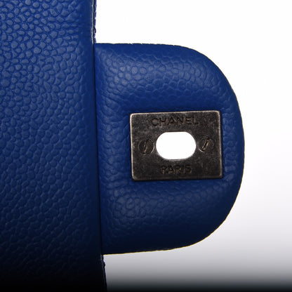 Chanel Caviar Quilted Mini Square Flap Blue 8 of 9