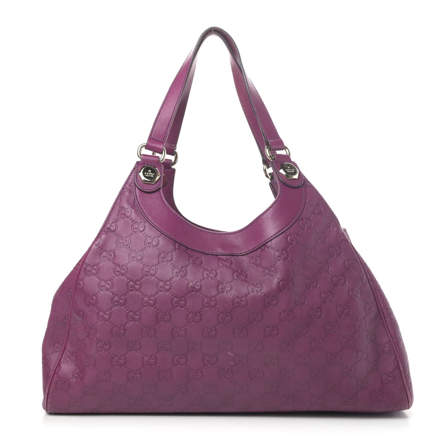 Gucci Guccissima Charmy Shoulder Bag Purple 1 of 5