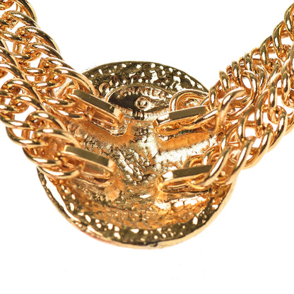 Chanel Chain Link CC Choker Necklace Gold 6 of 6