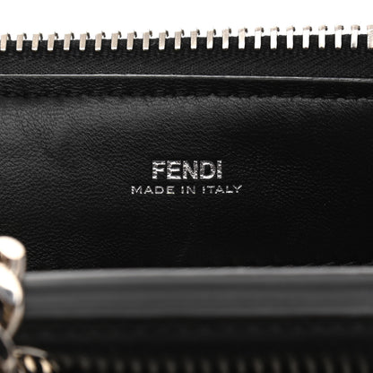 Fendi Shiny Nappa Trapuntata Chain Small DotCom Click Chain Satchel Black 8 of 11