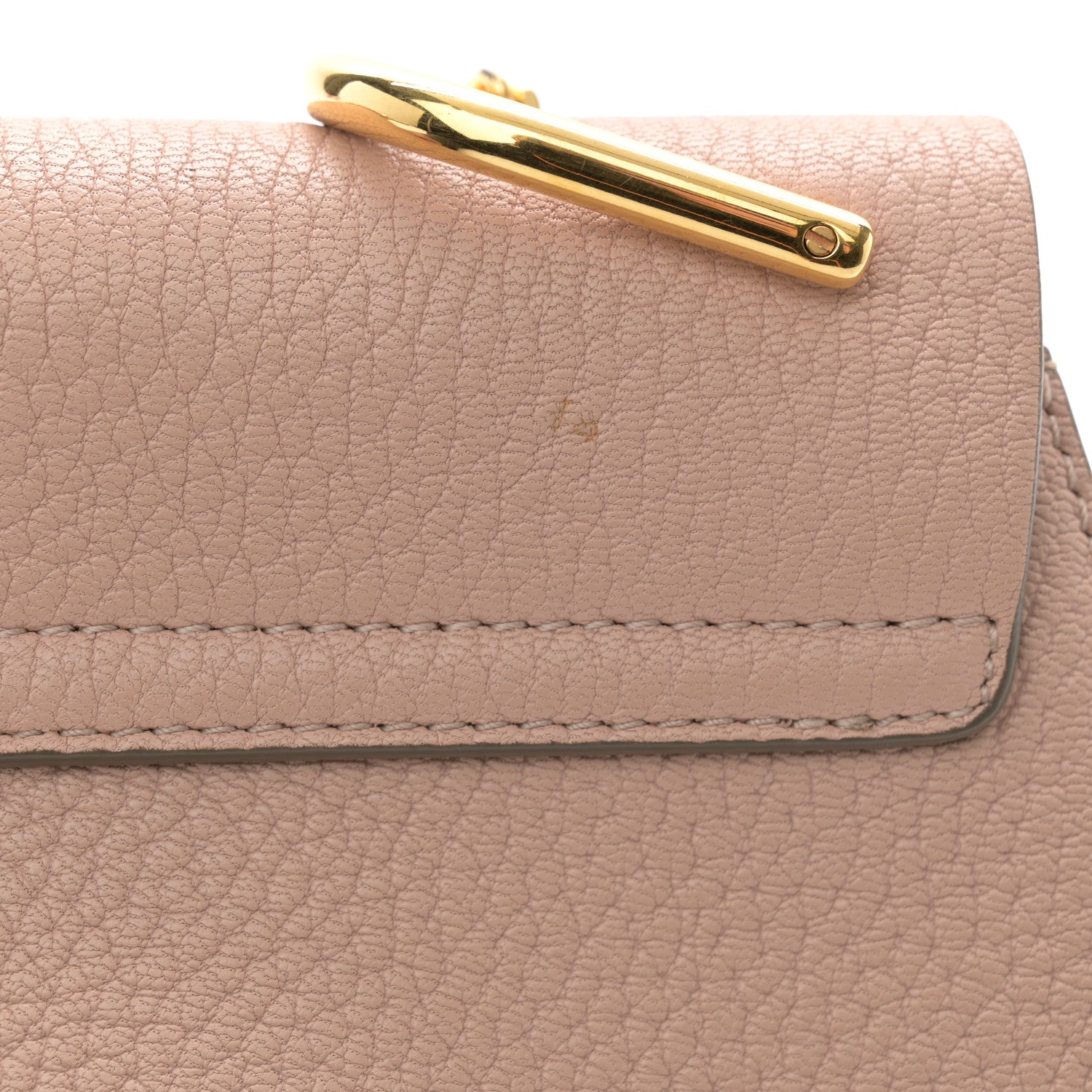 Chloe Grained Lambskin Mini Drew Shoulder Bag Cement Pink 11 of 12