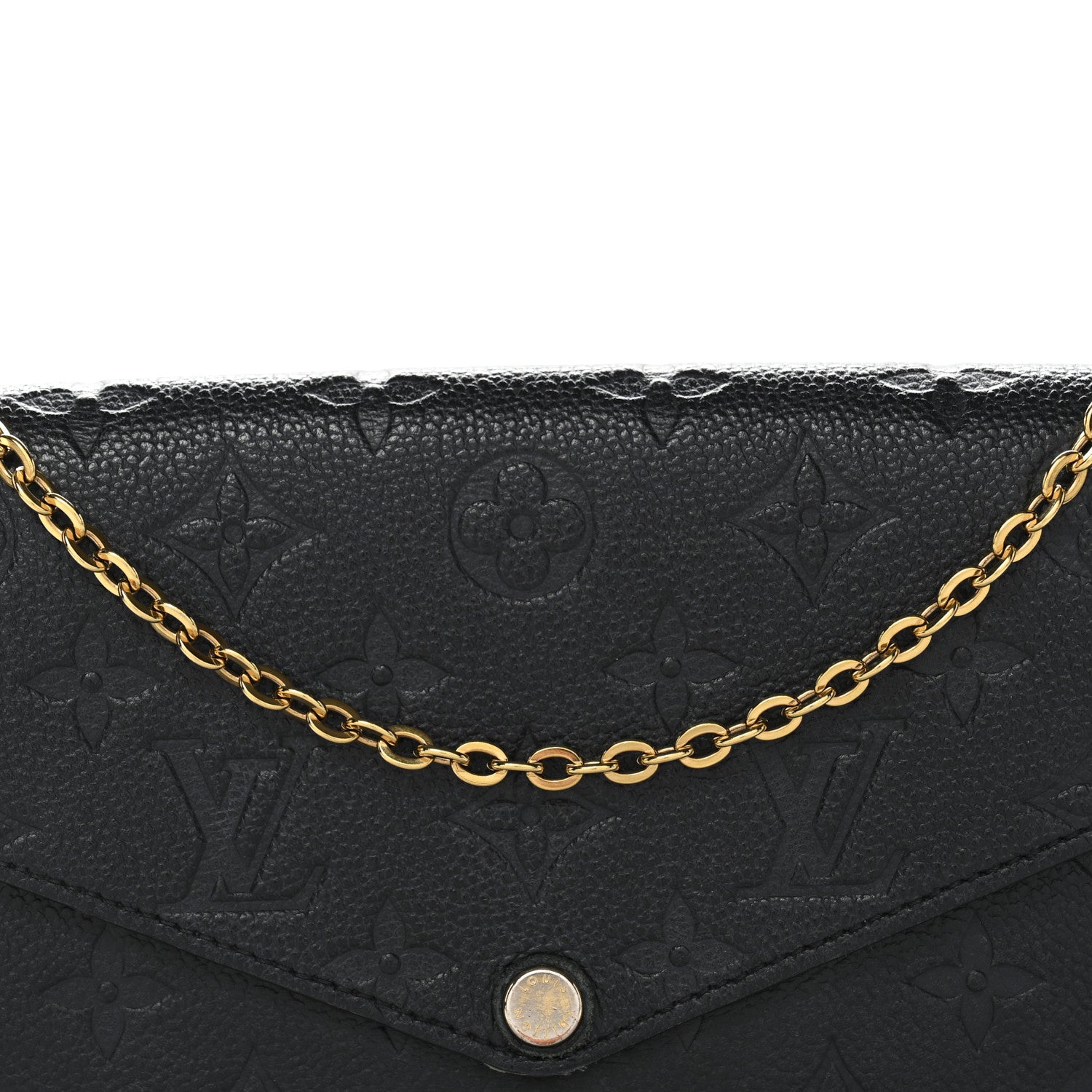 Louis Vuitton Empreinte Pochette Felicie Chain Wallet Black 8 of 14