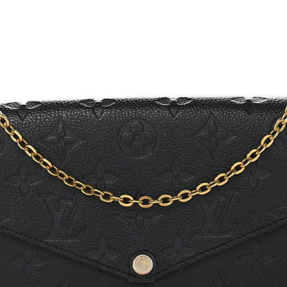 Louis Vuitton Empreinte Pochette Felicie Chain Wallet Black 8 of 14