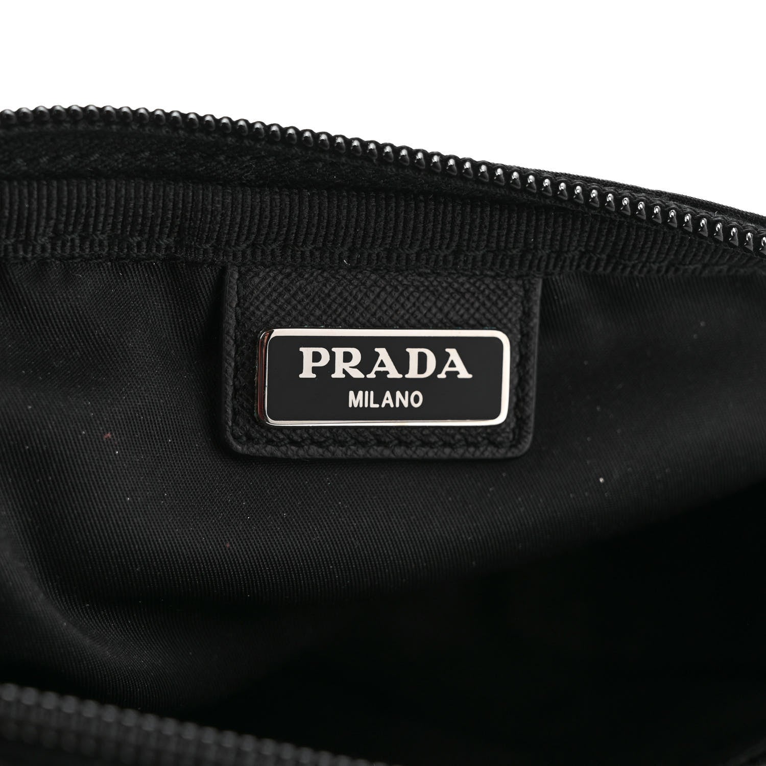 Prada Nylon Vela Cosmetic Pouch Black 6 of 6