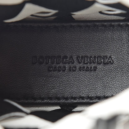 Bottega Veneta Nappa Intrecciato Maxi Cabat Bag Charm Black White 4 of 5