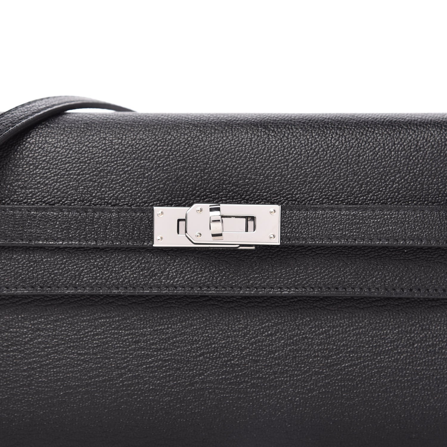 Hermes Chevre Mysore Kelly Wallet To Go Black 9 of 10