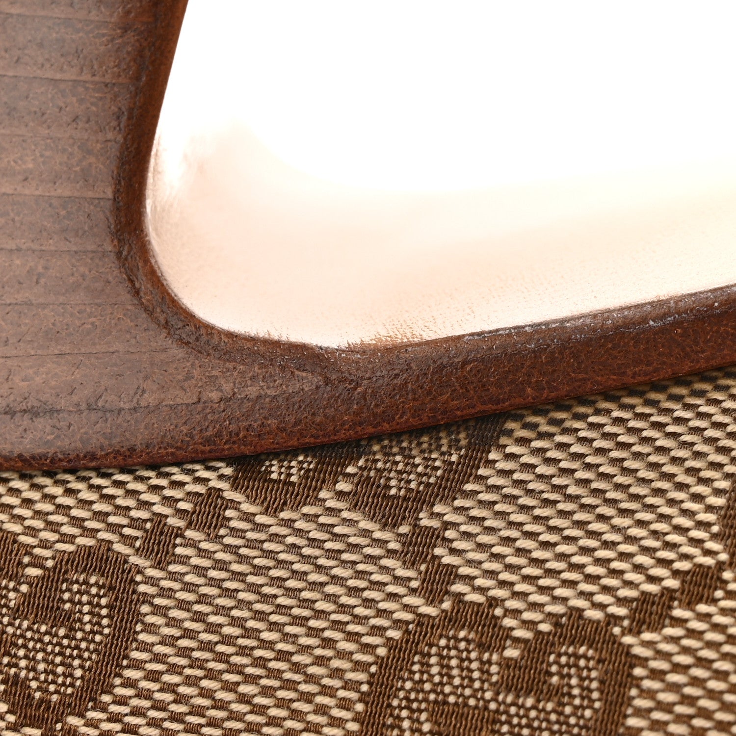 Gucci Monogram Over the Knee Boots 39.5 Beige Ebony 10 of 12