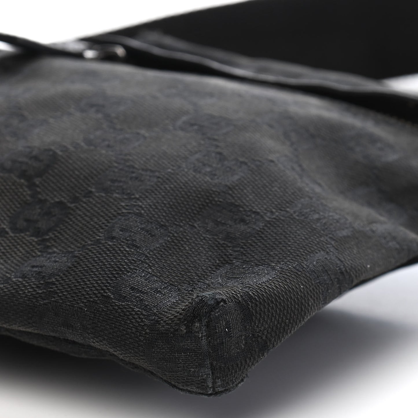 GG Monogram Double Pocket Belt Bag Black