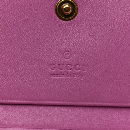 Gucci Calfskin Matelasse GG Marmont Card Case Candy Mousse 6 of 12