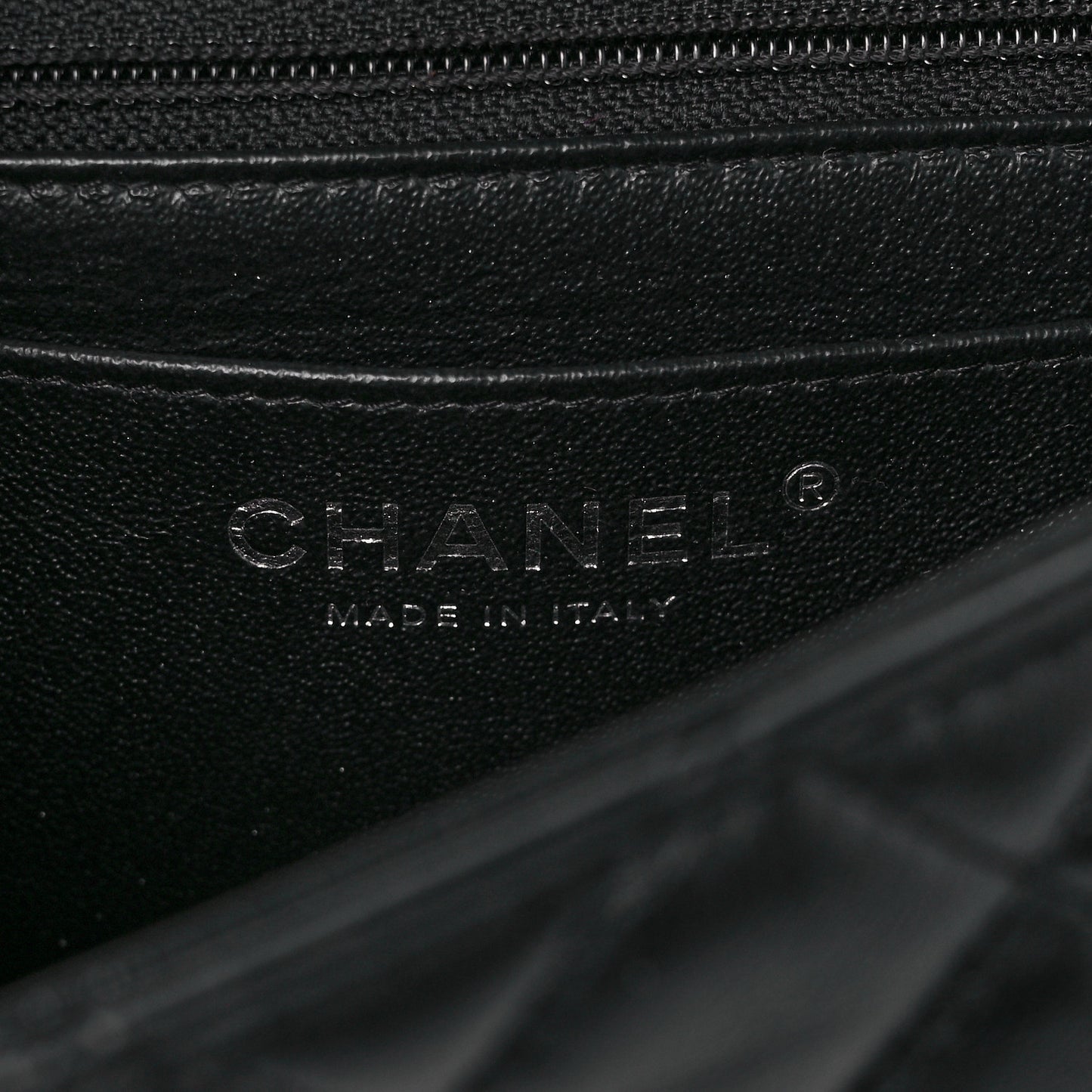 Lambskin Quilted Mini Rectangular Flap Black