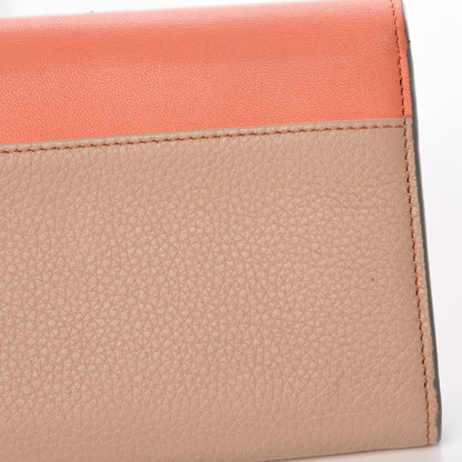 Chloe Calfskin Flap Long Wallet Orange Fizz 8 of 9