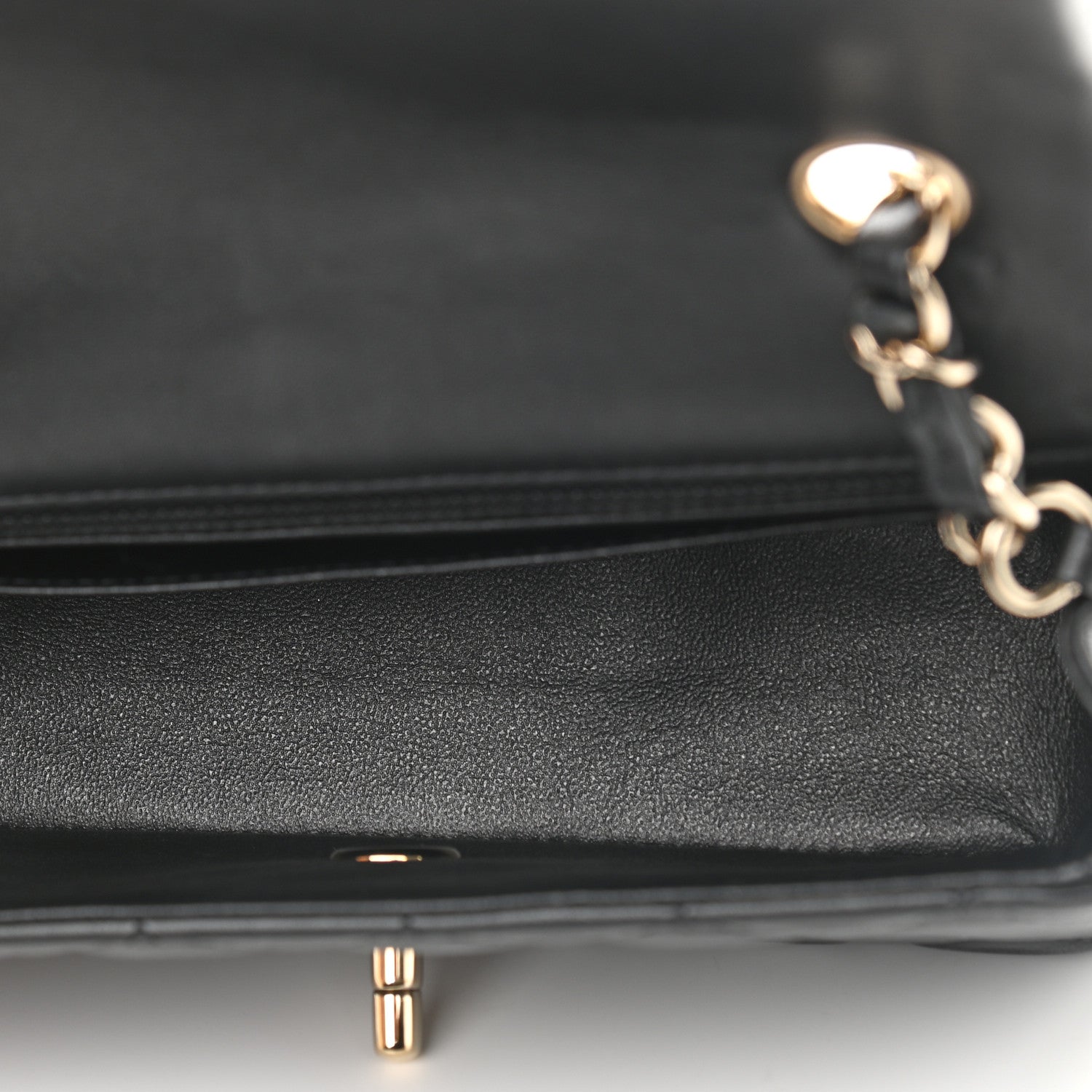 Chanel Lambskin Quilted Mini Rectangular Flap Black 5 of 11