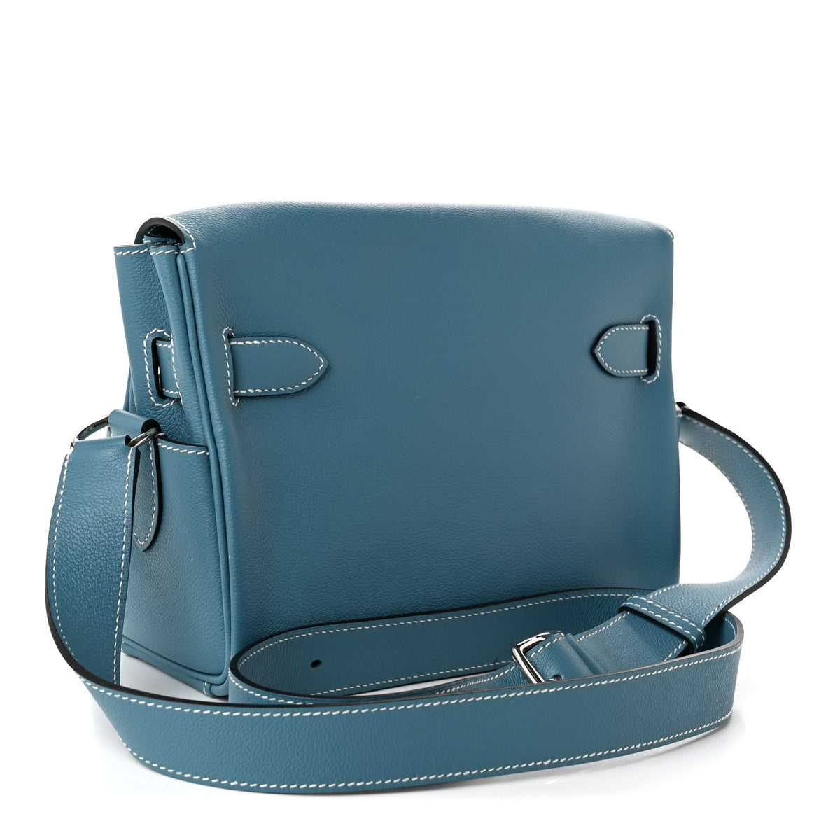 Hermes Evercolor Kelly Messenger PM New Bleu Jean 3 of 10