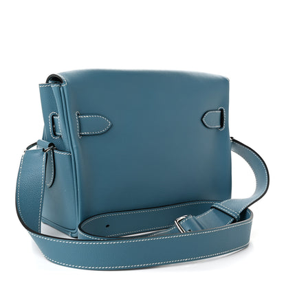 Hermes Evercolor Kelly Messenger PM New Bleu Jean 3 of 10