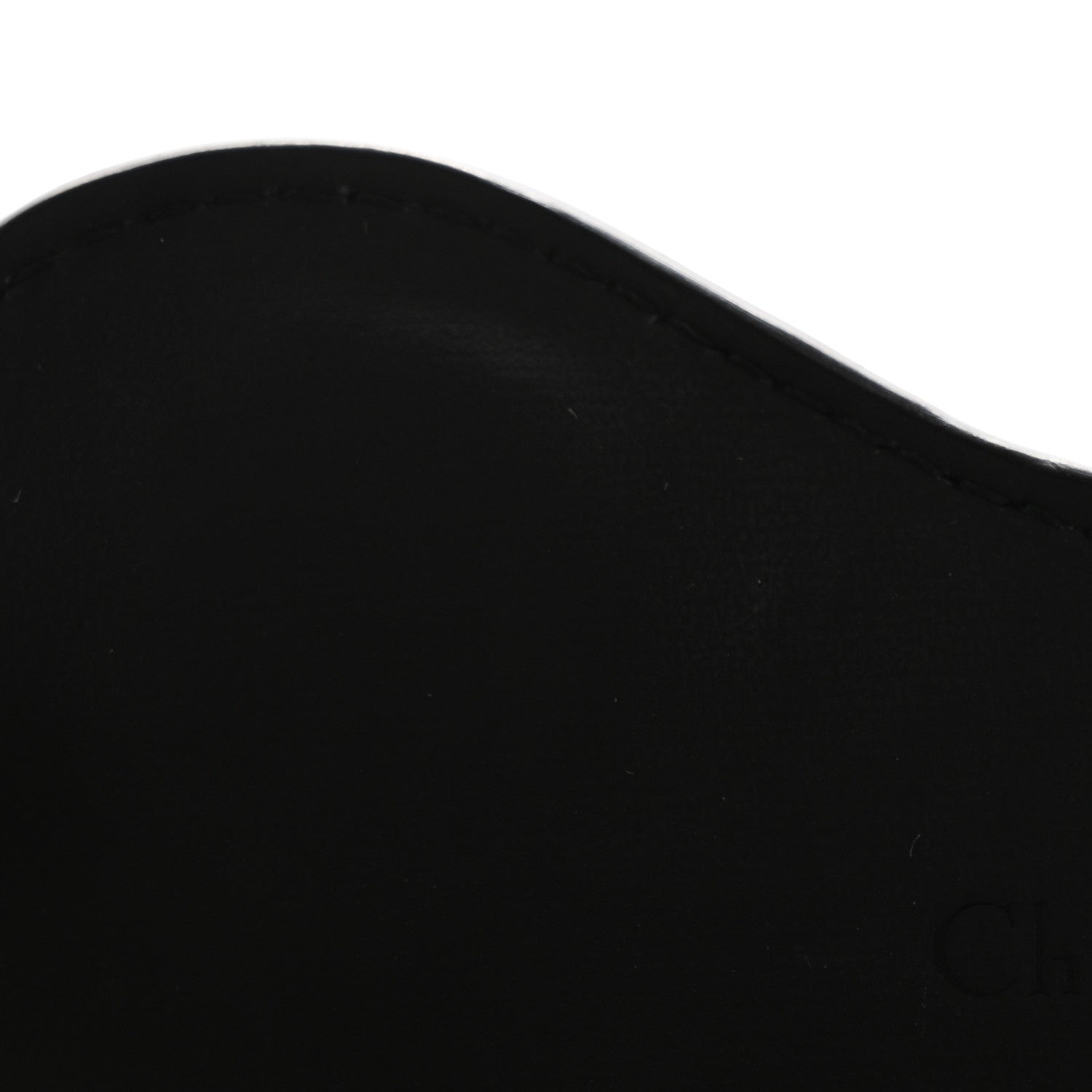 Christian Dior Ultra Matte Calfskin Nano Saddle Chain Pouch Black 6 of 13