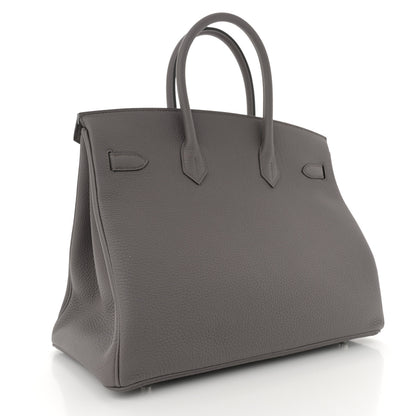 Hermes Togo Birkin 35 Etain 3 of 13