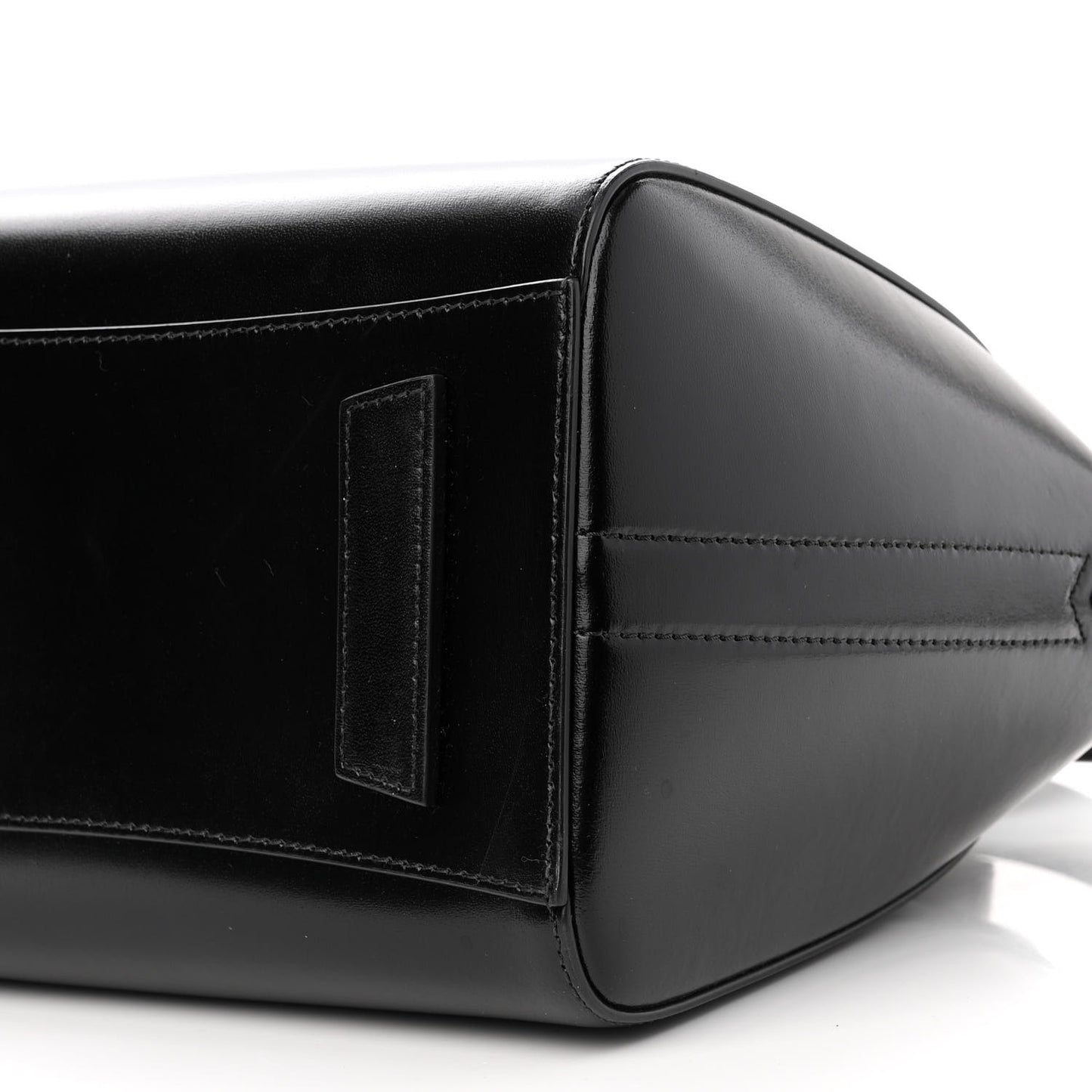 Shiny Lord Calfskin Small Antigona Black