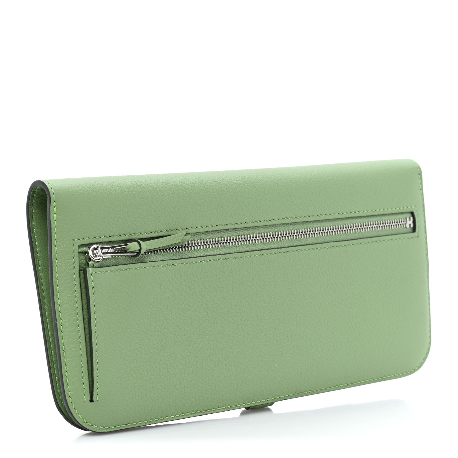 Hermes Togo Dogon Recto Verso Wallet Vert Criquet 3 of 9