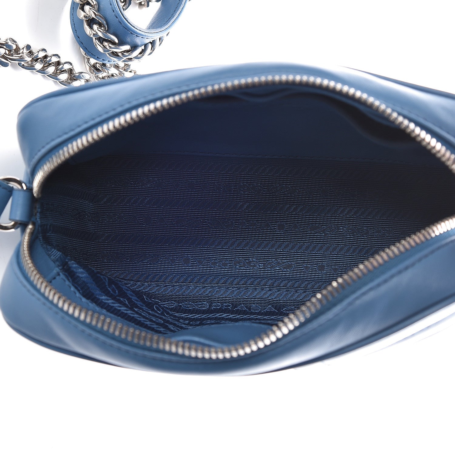 Prada Soft Calfskin Diagramme Crossbody Bag Mare 5 of 11