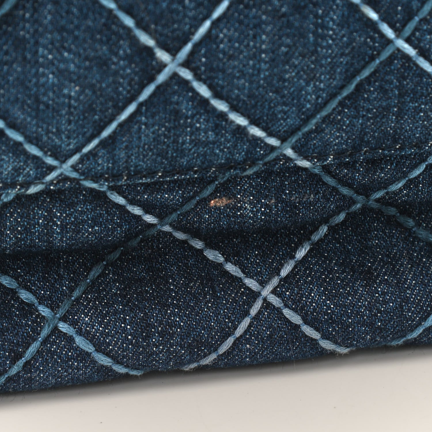 Chanel Denim Quilted Medium Coco Handle Shopping Tote Blue 13 of 13