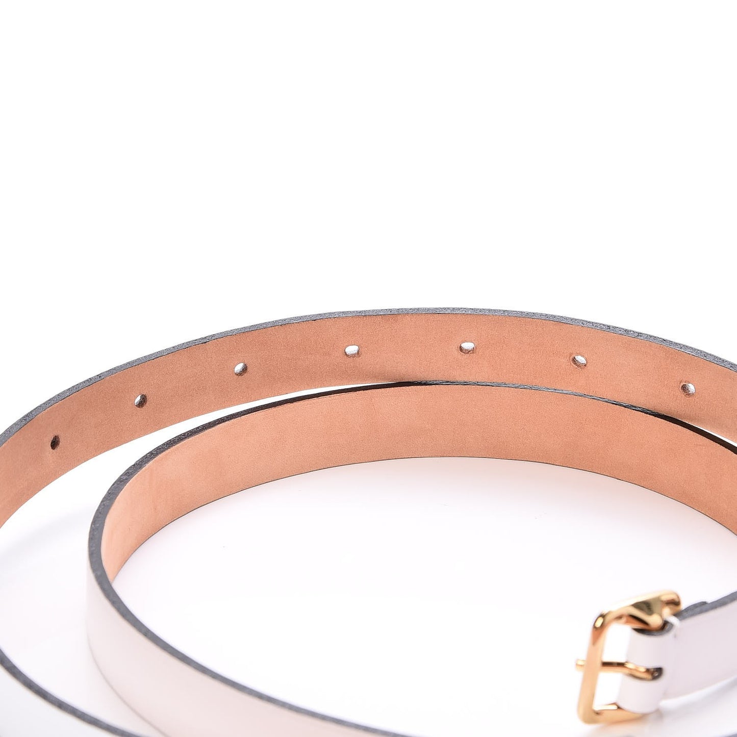 Calfskin Bow Belt 90 36 White