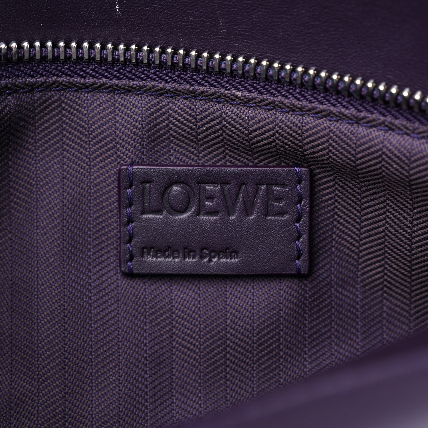 Loewe Satin Calfskin Small Puzzle Bag Deep Purple 6 of 10