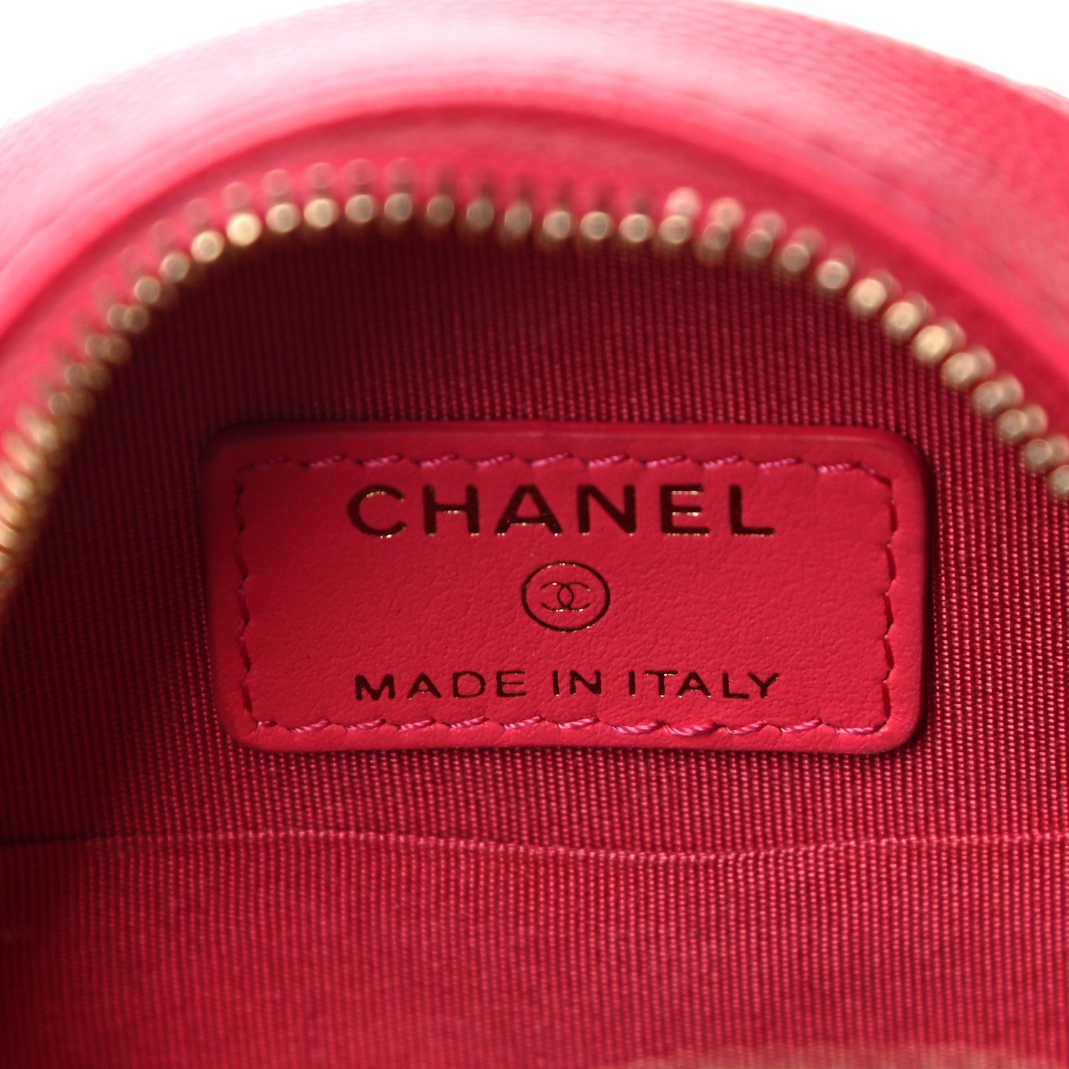 Chanel Caviar Quilted French New Wave Round Clutch With Chain Pink 5 of 9