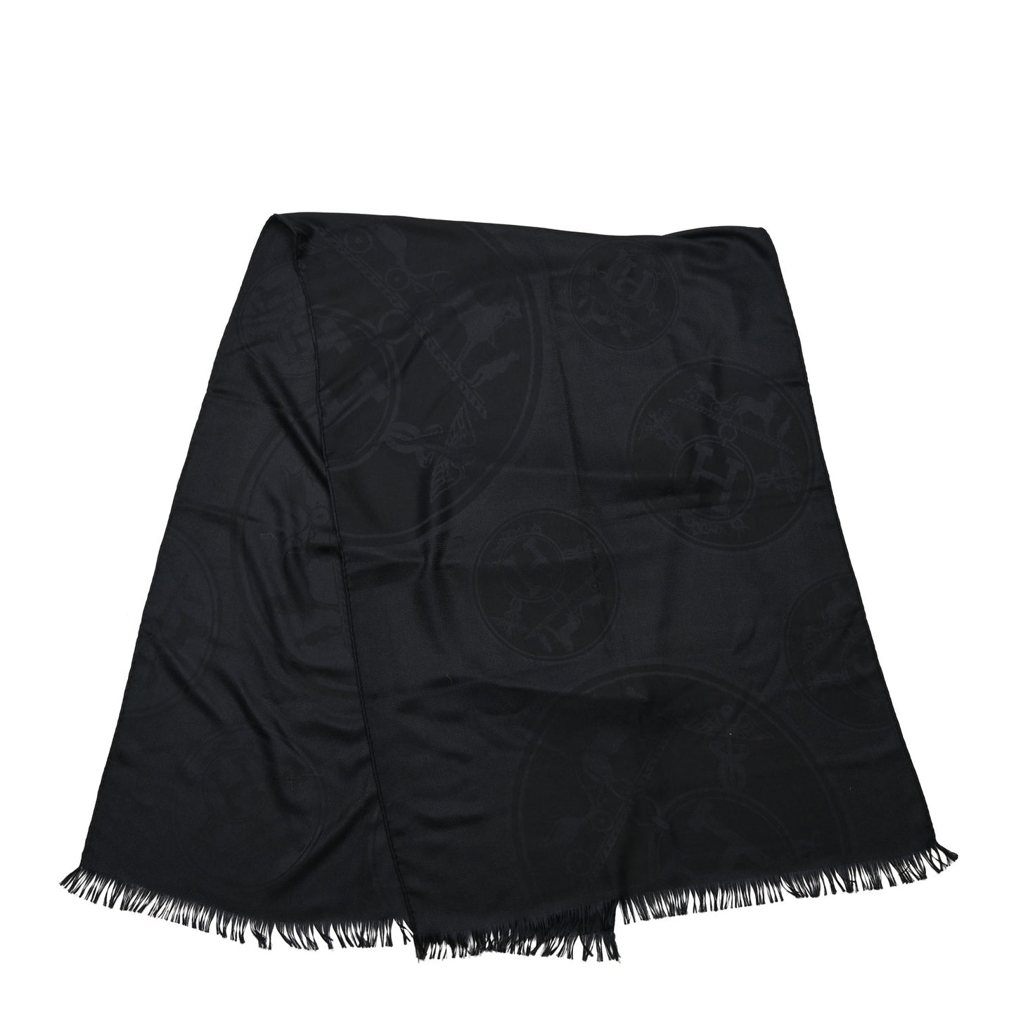 Cashmere Silk New Libris Stole Black