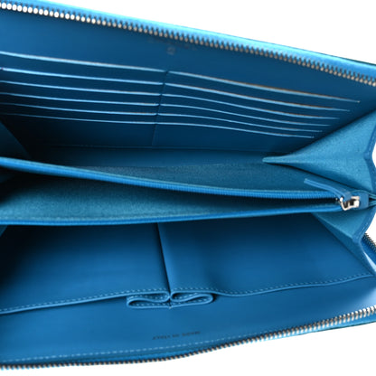 Chanel Patent Quilted Travel Case Blue 5 of 9