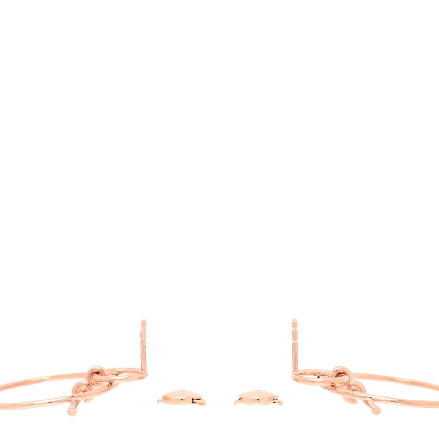 18K Rose Gold PM Loop Earrings