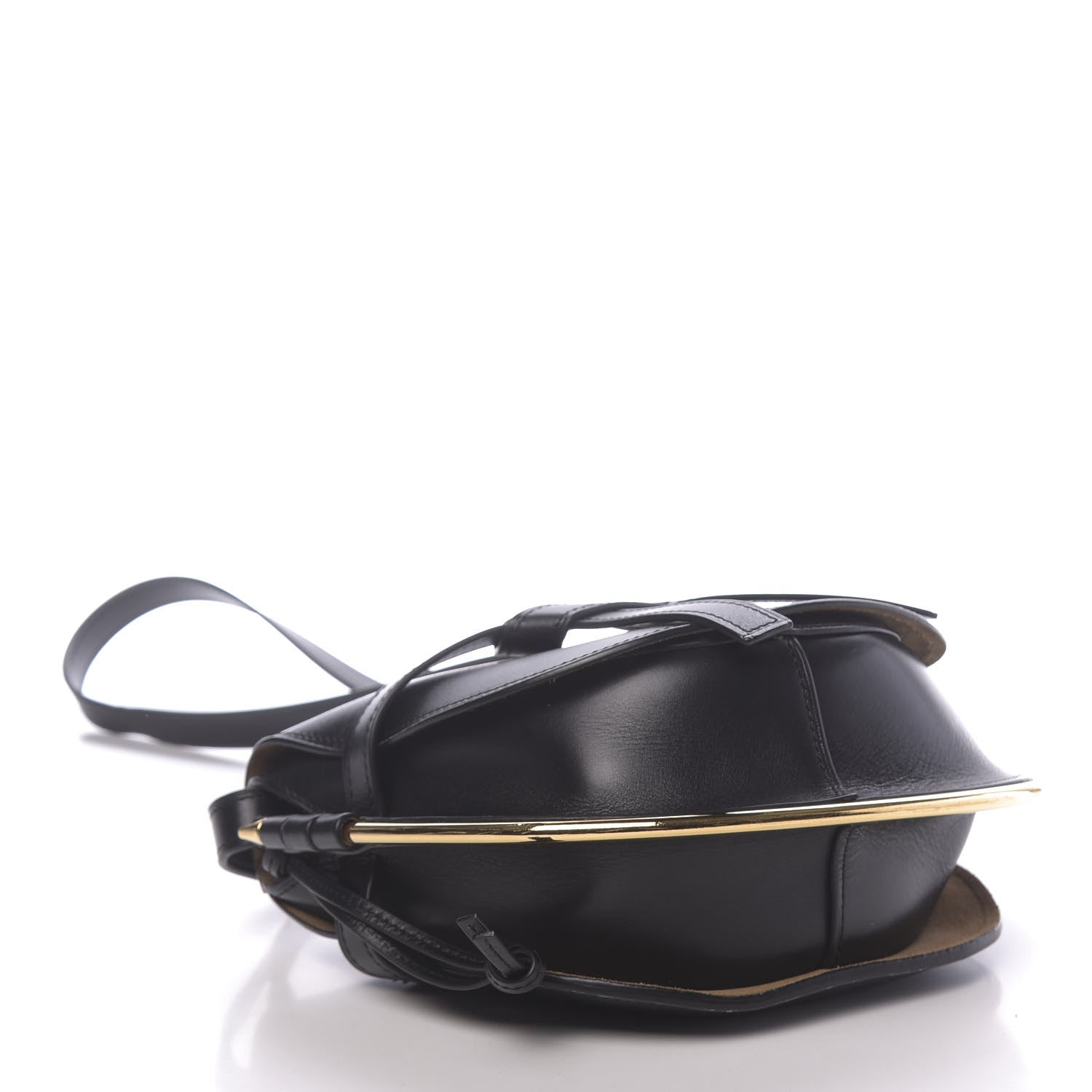 Loewe Calfskin Small Metal Gate Crossbody Bag Black 4 of 9