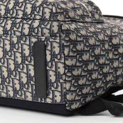 Christian Dior Oblique Calfskin Rider Backpack Beige Black 8 of 8