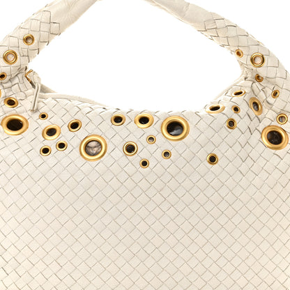 Bottega Veneta Nappa Intrecciato Medium Veneta Grommet Hobo White 10 of 16