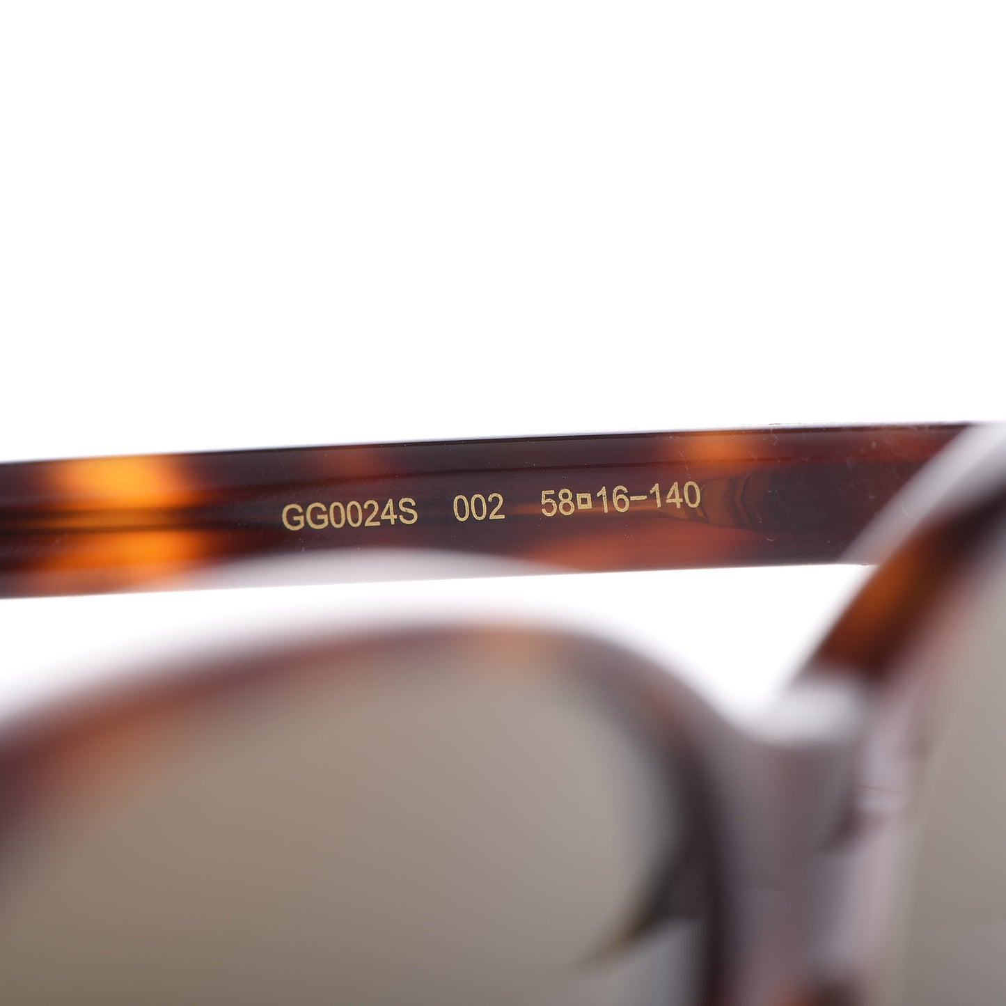 Acetate Round GG Sunglasses GG0024S Tortoise