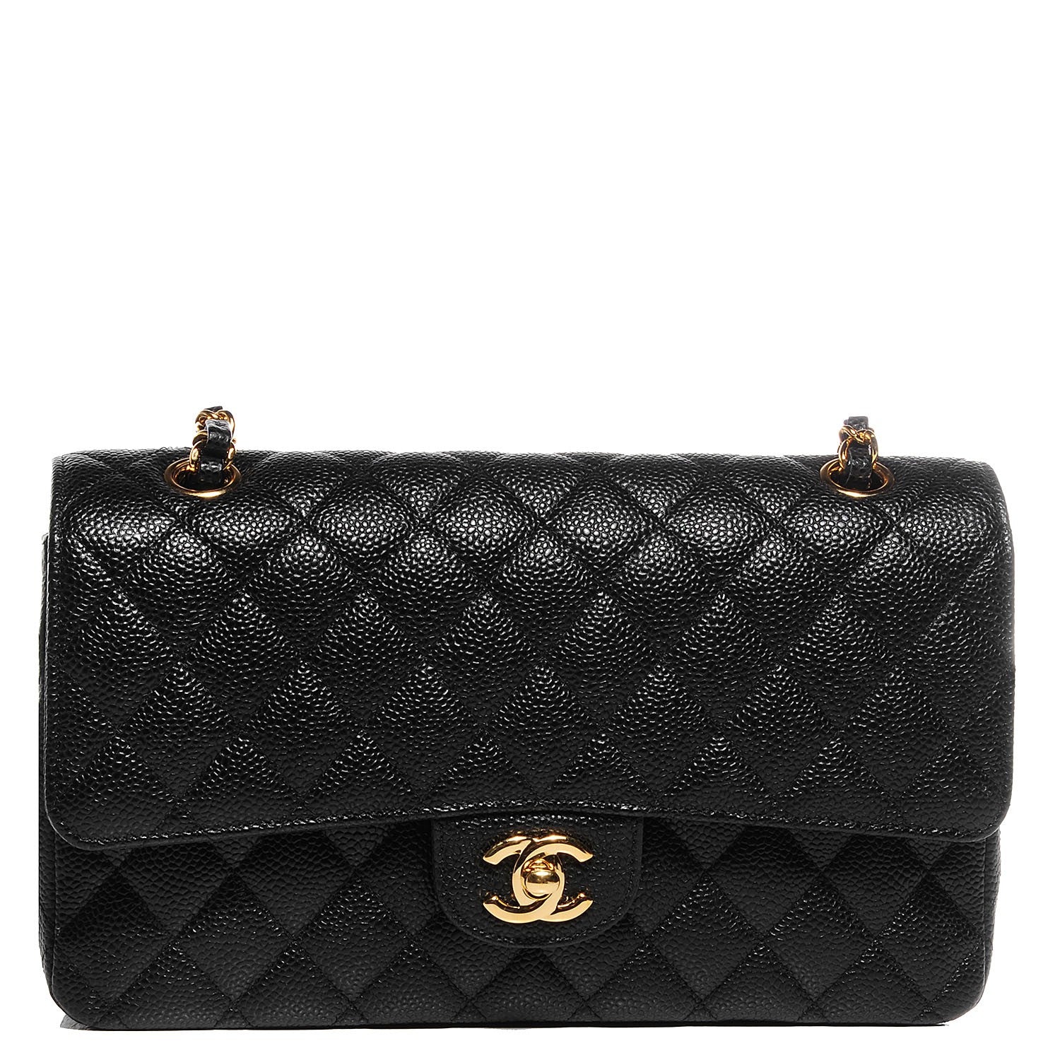 Chanel Caviar Quilted Medium Double Flap Black 1 of 8