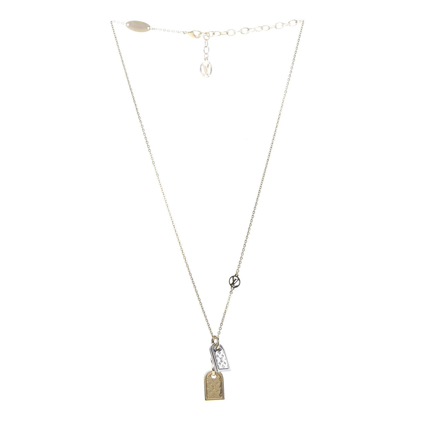 Nanogram Name Tag Necklace Gold