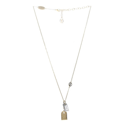 Louis Vuitton Nanogram Name Tag Necklace Gold 3 of 5