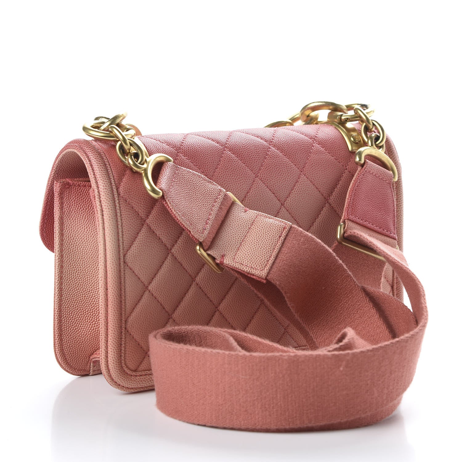 Chanel Caviar Quilted Small Sunset On The Sea Flap Coral 3 of 10