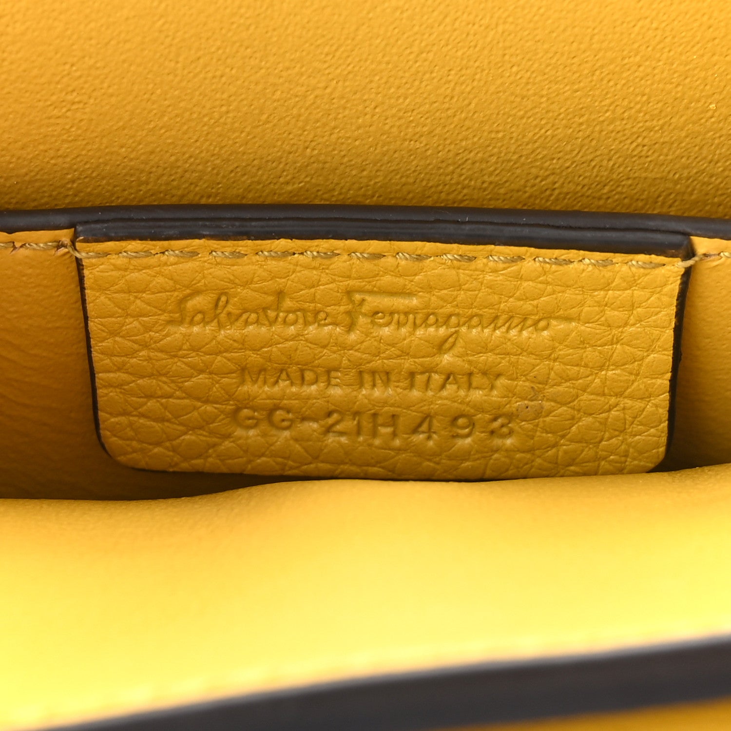 Salvatore Ferragamo Calfskin Small Margot Top Handle Satchel Yellow 6 of 9