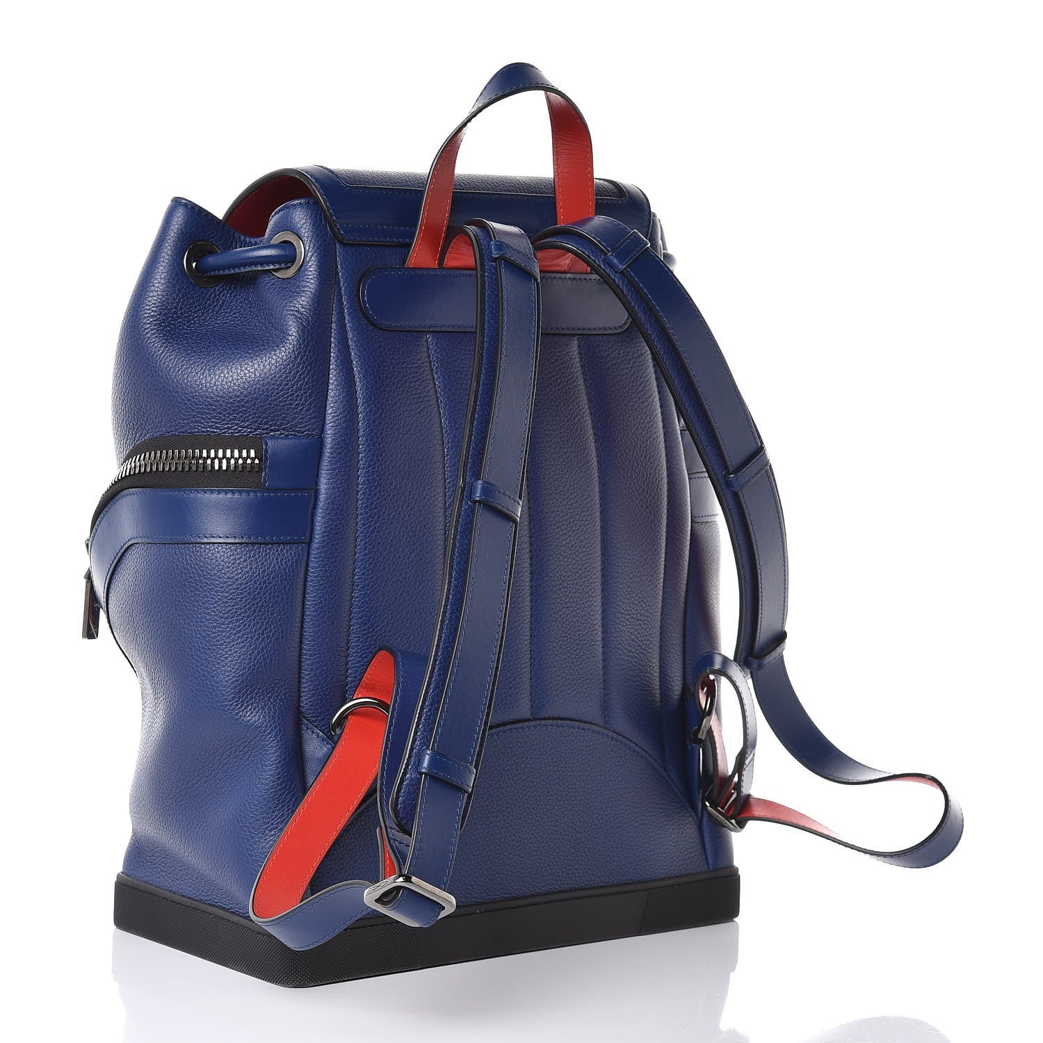 Christian Louboutin Calfskin Ecusson Explorafunk Backpack Blue 3 of 7