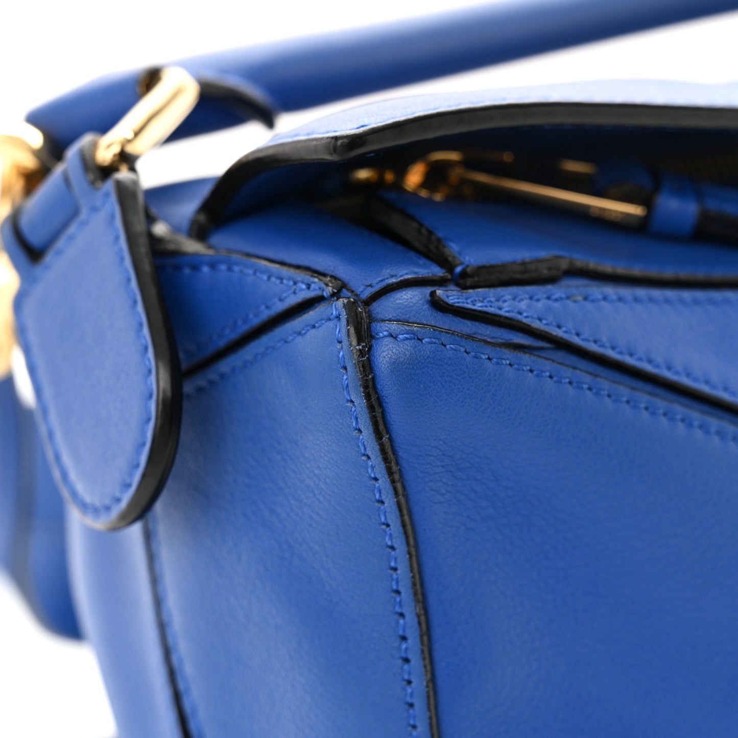 Calfskin Small Puzzle Bag Electric Blue