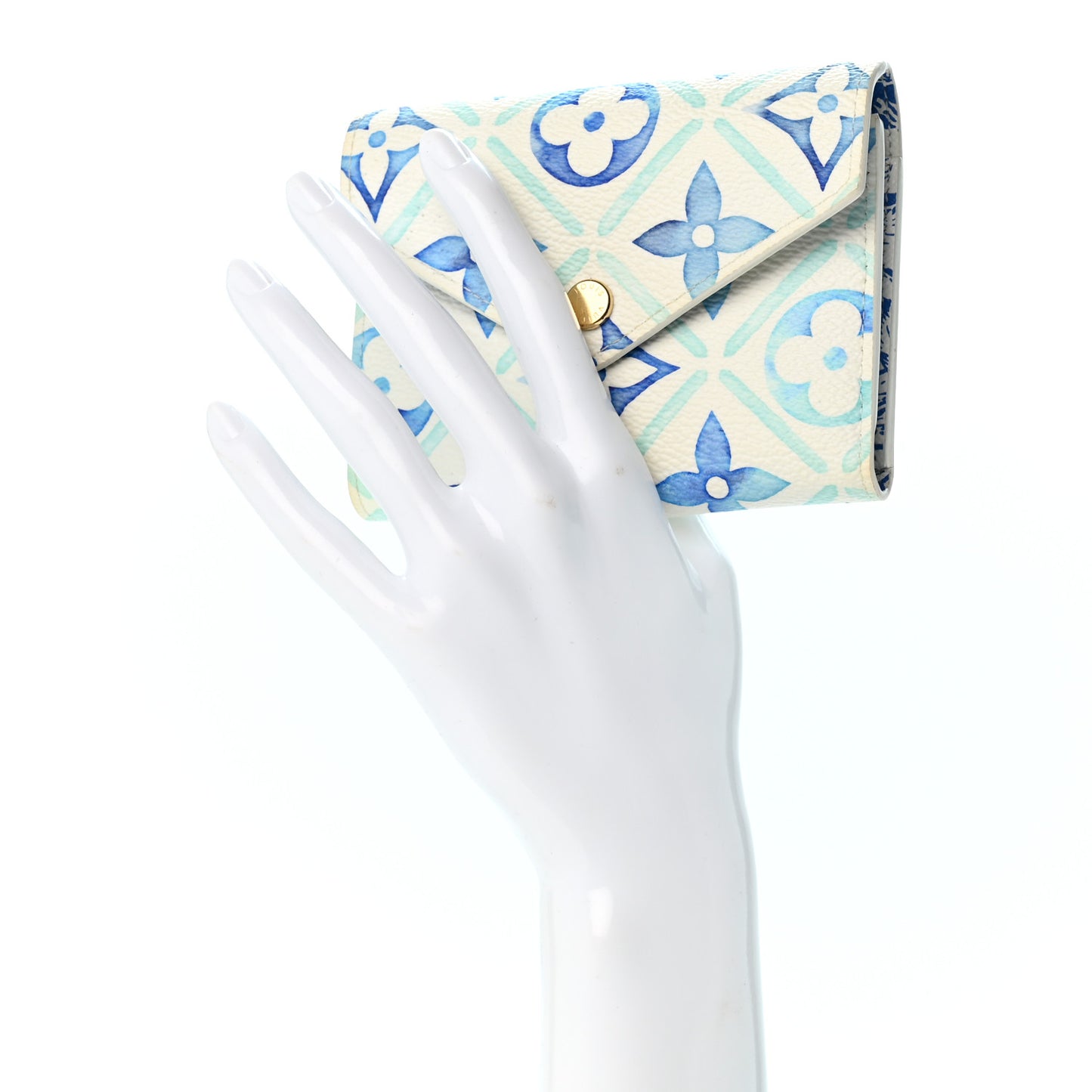 Monogram Giant By The Pool Victorine Wallet Lagoon Blue