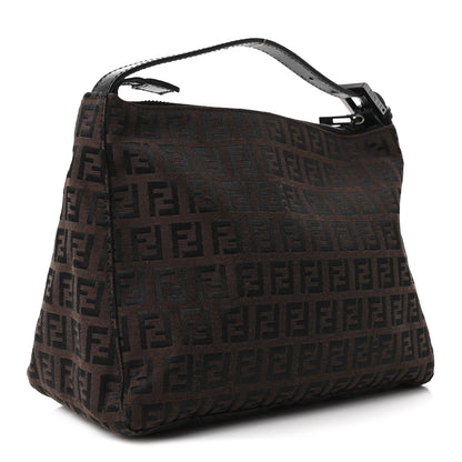 Fendi Zucchino Mini Pochette Tobacco Moro 3 of 9